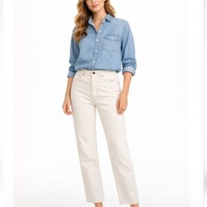 Levi's Vintage 512 Slim Fit Tapered Leg Jean in Off White